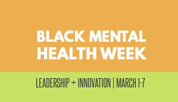 black mental health week