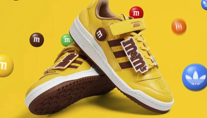 Adidas and M&M Yellow M&M’S x adidas Forum Low 84 Shoes LKV15